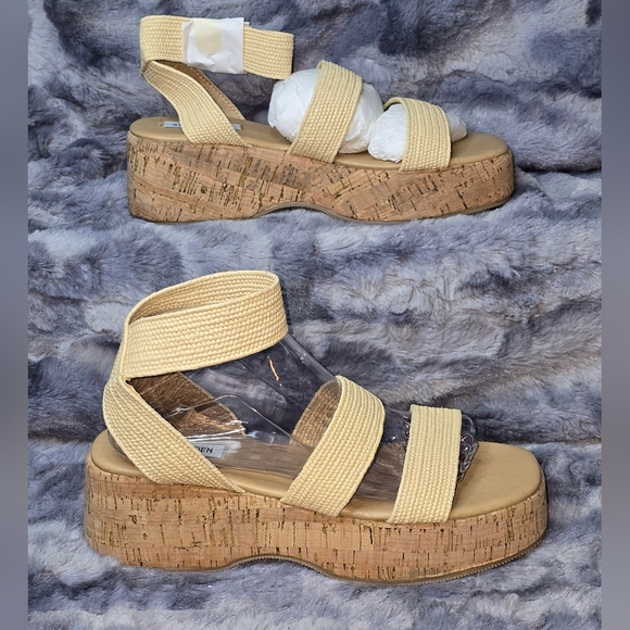 NWB Steve Madden Women's Sashes Sandal Raffia Size 7‎ - Picture 2 of 6